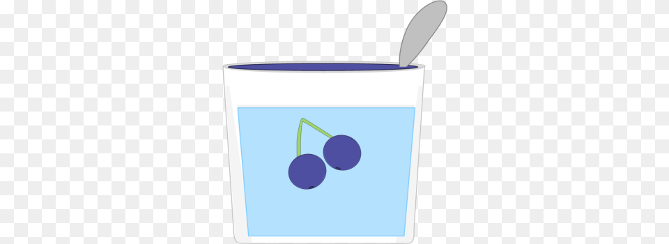 Yogurt Clipart Yogurt Cup, Cutlery, Food, Fruit, Plant Free Transparent Png