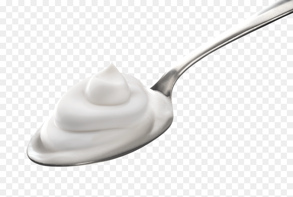 Yogurt File Spoon Yogurt, Cream, Cutlery, Dessert, Food Free Transparent Png