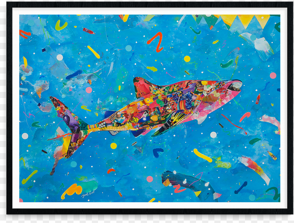 Yoh Nagao Quotplastic Oceanquot Plastics In The Ocean Poster, Aquatic, Water, Art, Painting Free Png Download