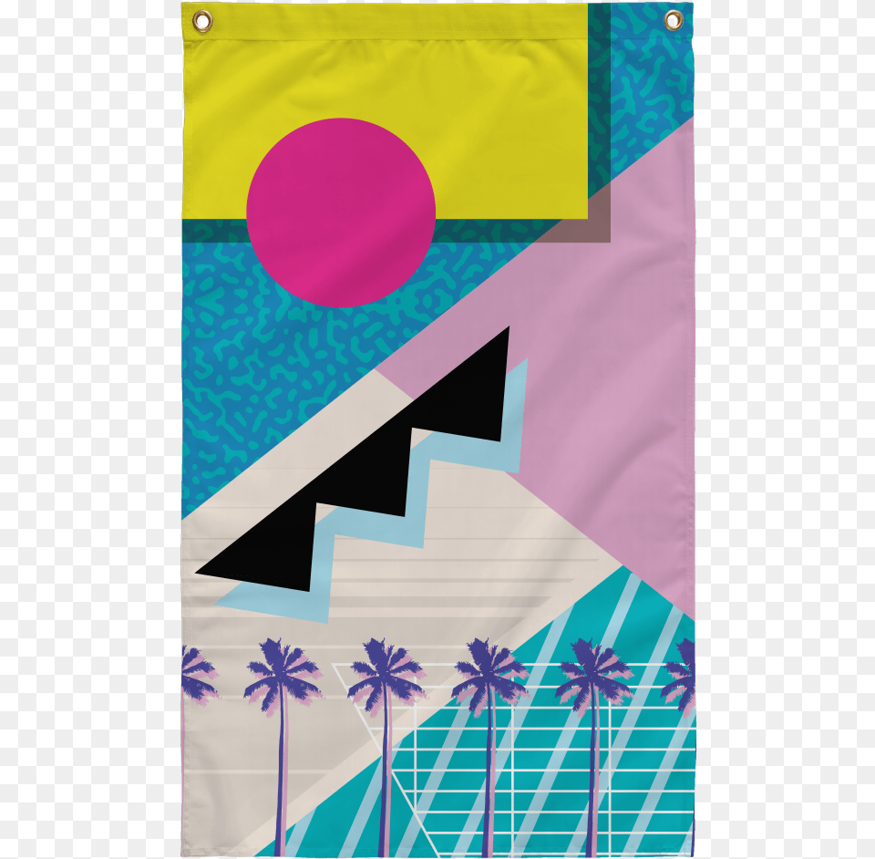 Yoko Honda 80s Palm Tree Cocaine Miami Vaporwave Aesthetic Aesthetic 80s Pattern, Art Png Image