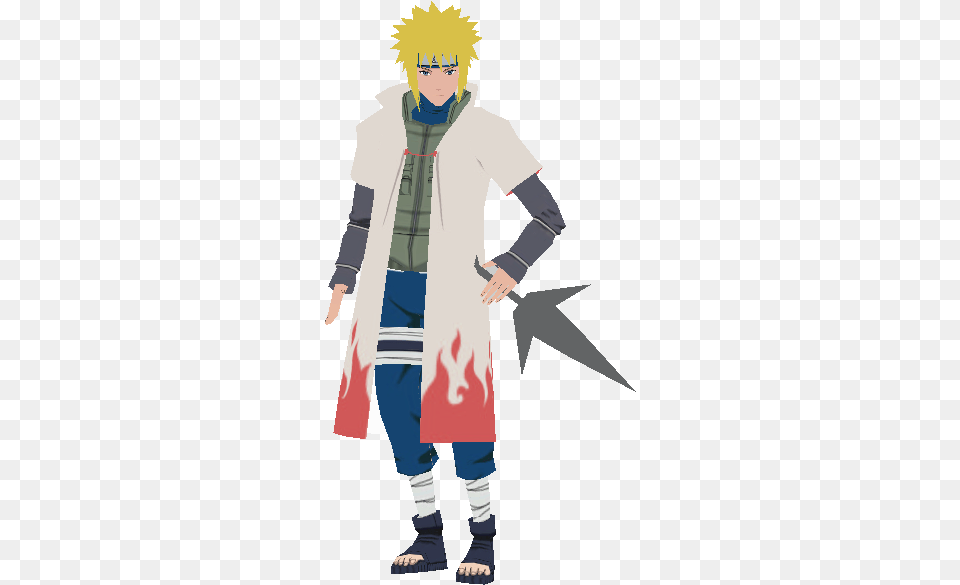 Yondaime Minato Chaos Realm Anime, Clothing, Coat, Adult, Person Png Image