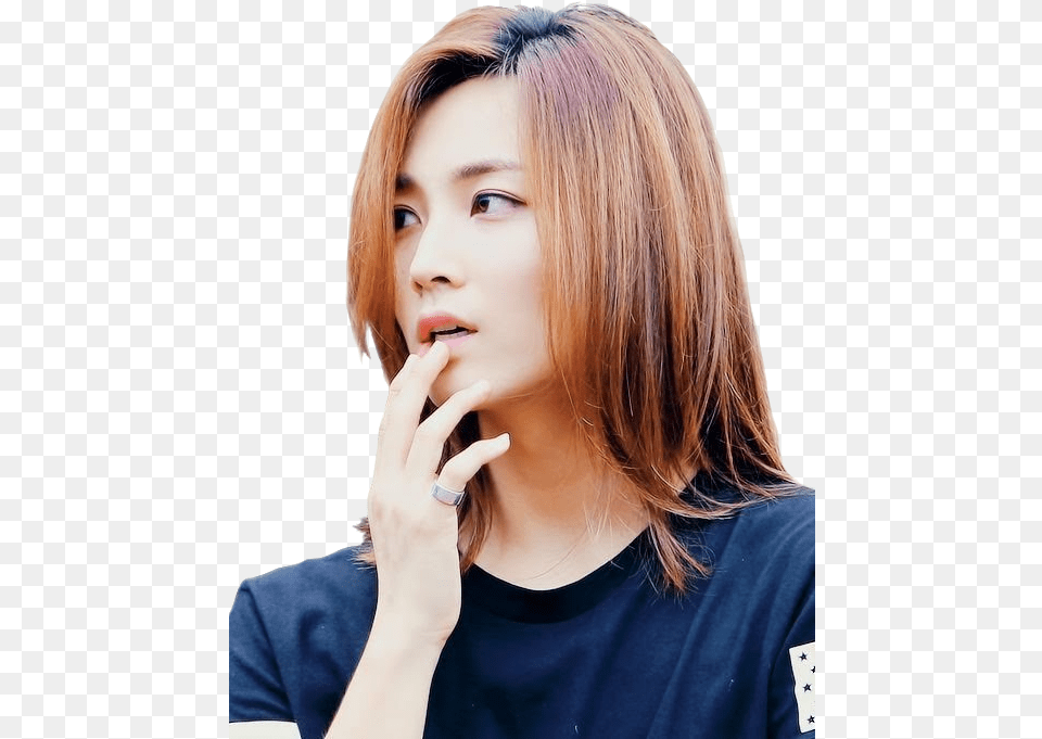 Yoon Jeonghan Long Hair Clipart, Head, Person, Face, Adult Free Png