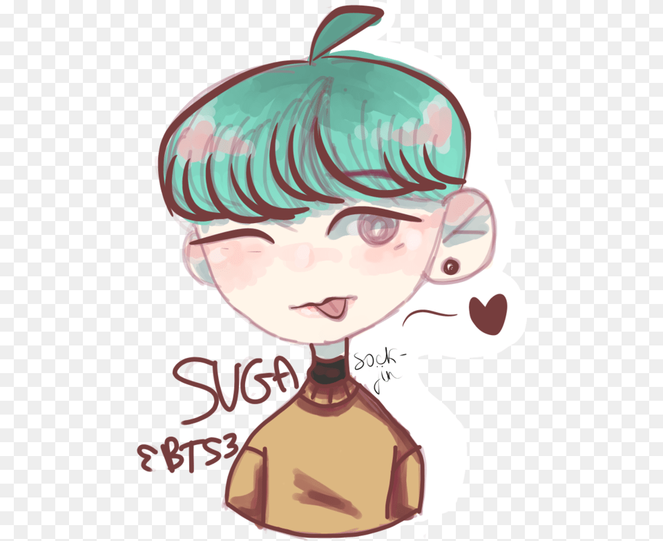 Yoongi Bts Yoongi Cartoon Book, Comics, Publication, Baby Free Transparent Png