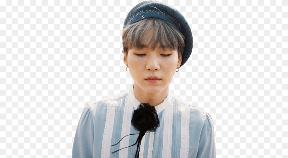 Yoongi Yf Suga Transparent, Person, Braid, Hair, Head Free Png Download