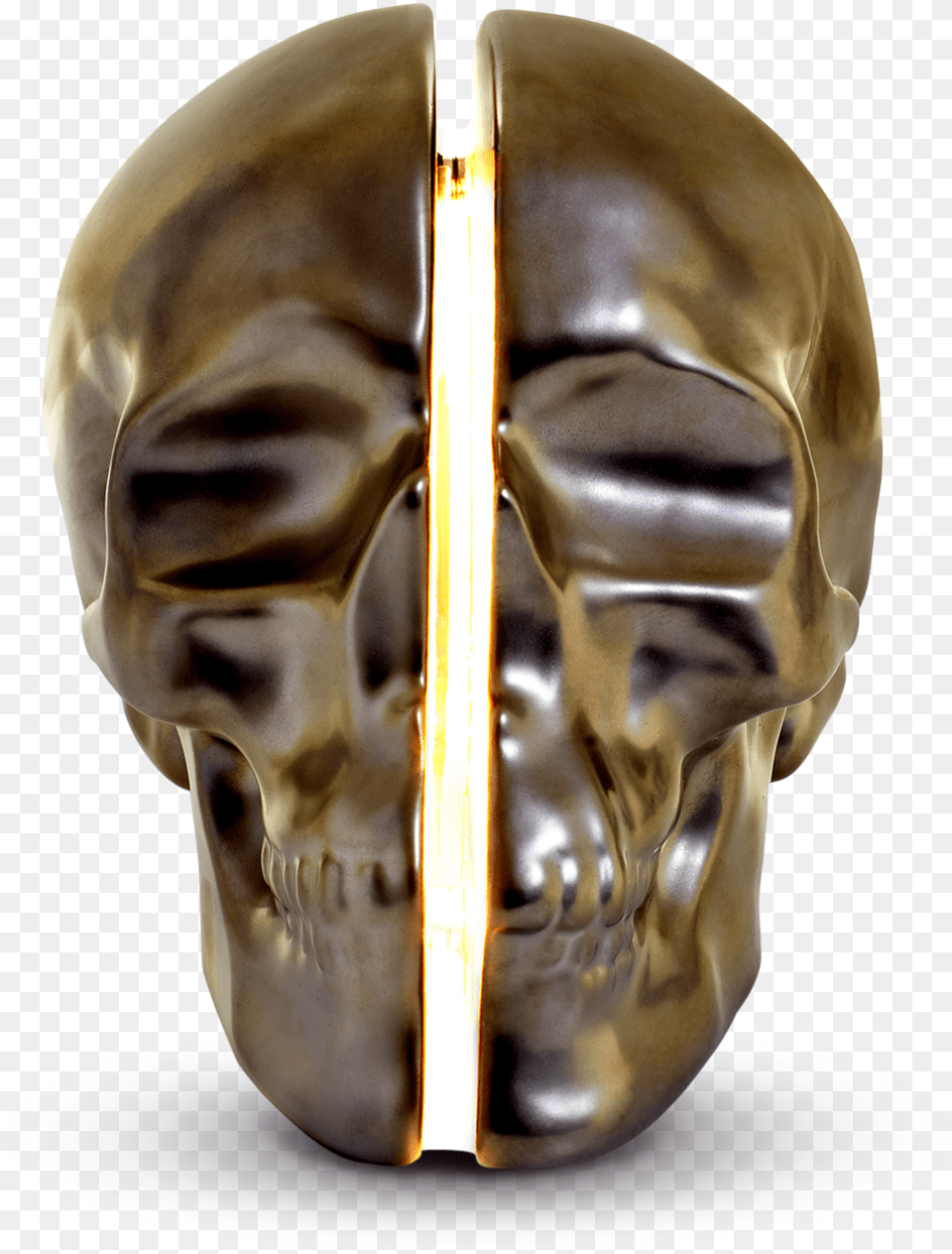 Yorick Skull Lamp Platinum Hand Painted 0 Skull, Adult, Male, Man, Person Free Png Download
