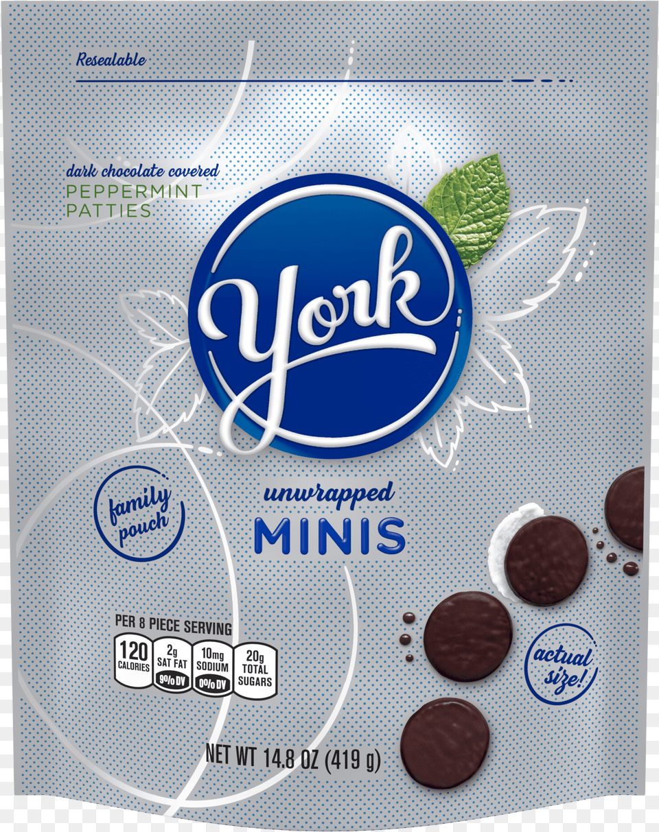 York Peppermint Patties Dark Chocolate Candy Minis York Peppermint Patty Miniature 1975 Oz Png Image