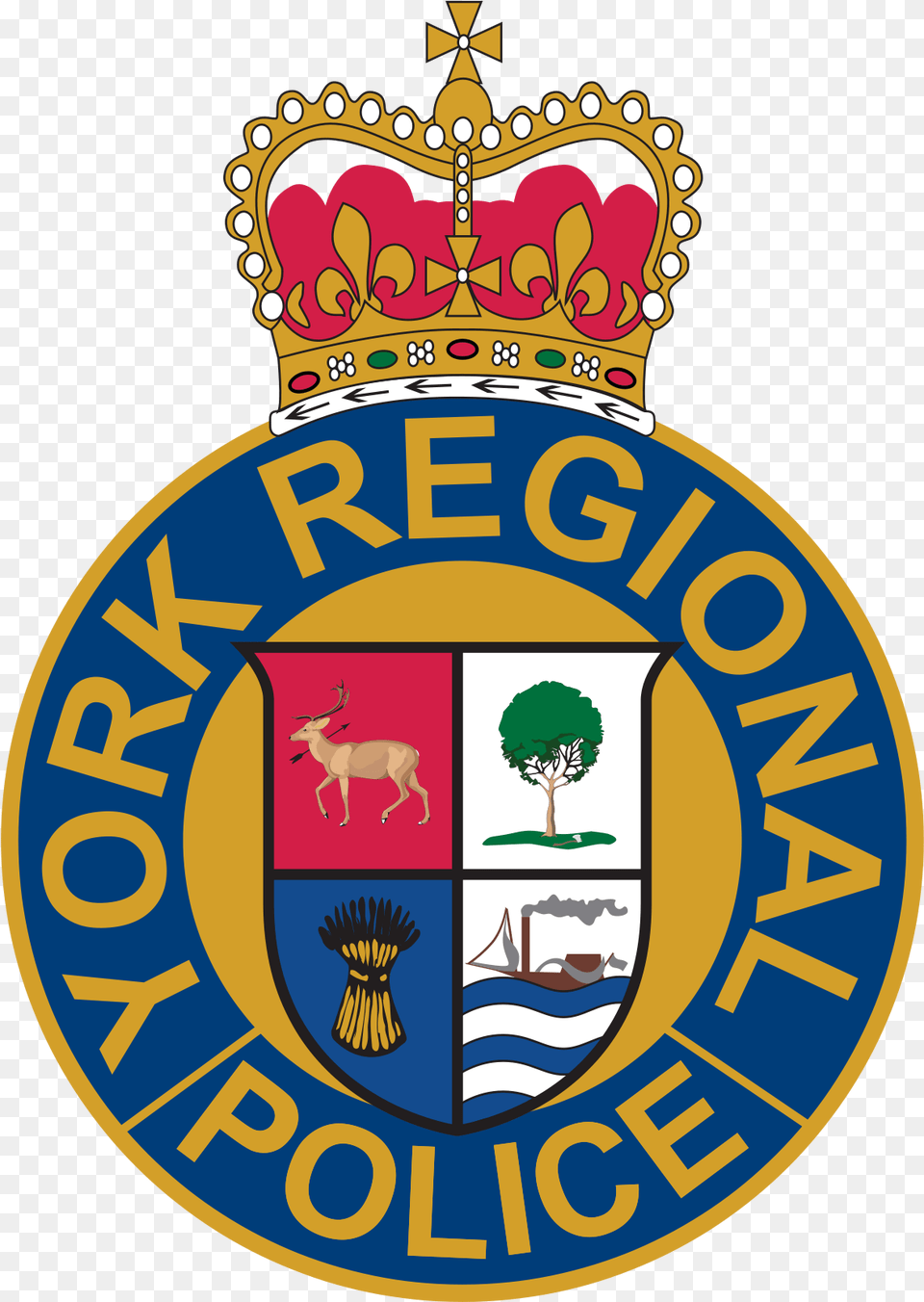 York Regional Police Logo, Badge, Symbol, Emblem, Person Png Image