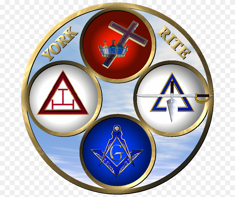 York Rite Masonic Clip Art Blackwater Craft Is Knights Of Malta, Symbol, Emblem, Disk, Logo Png