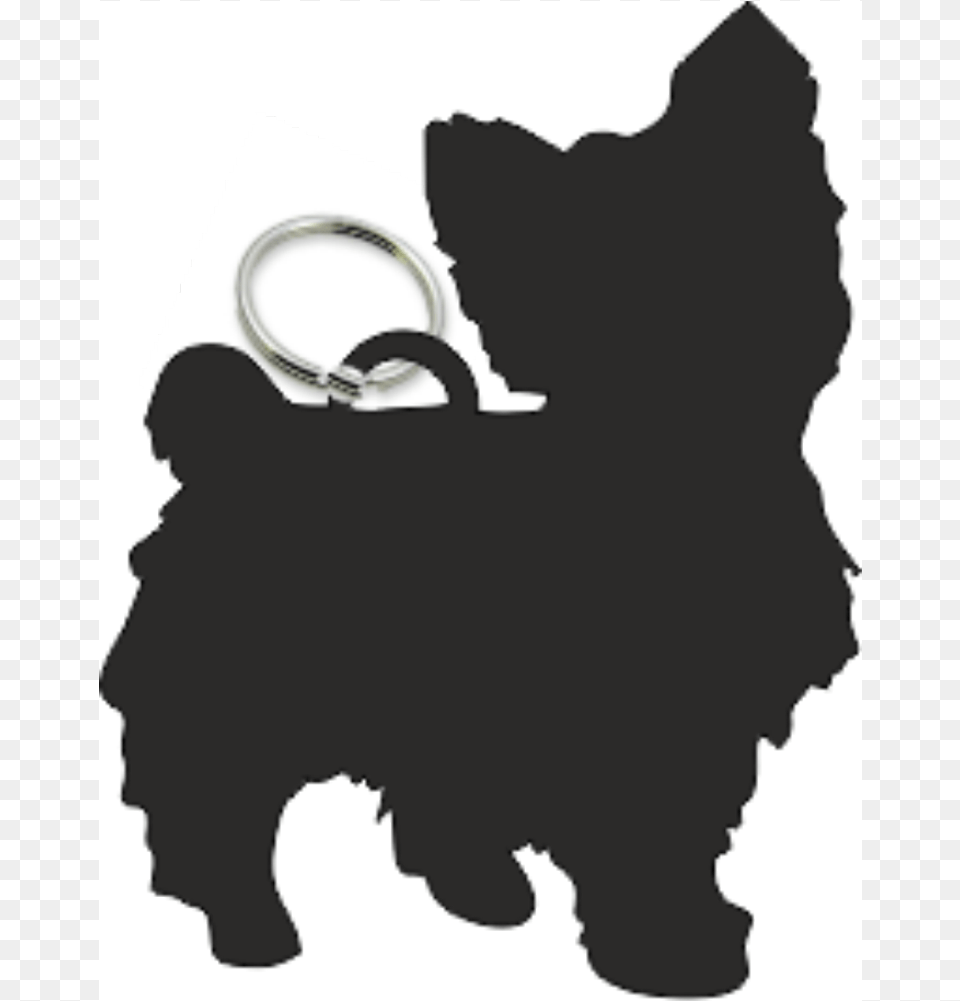 Yorkshire Terrier Dog Key Ring Fob Yorkie Dogs Vulnerable Native Breeds, Silhouette, Accessories, Baby, Person Free Png