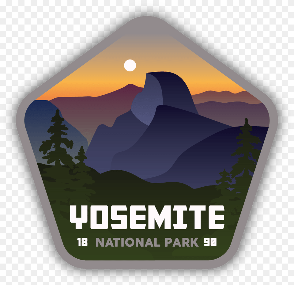 Yosemite National Park Sticker, Plant, Vegetation, Tree, Mountain Free Transparent Png