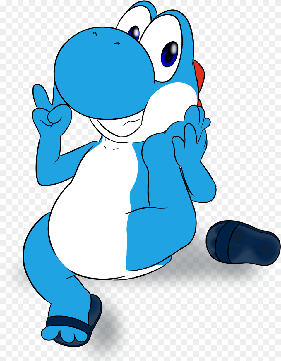 Yoshi Azul Yoshi Paw, Cartoon, Baby, Person Png Image