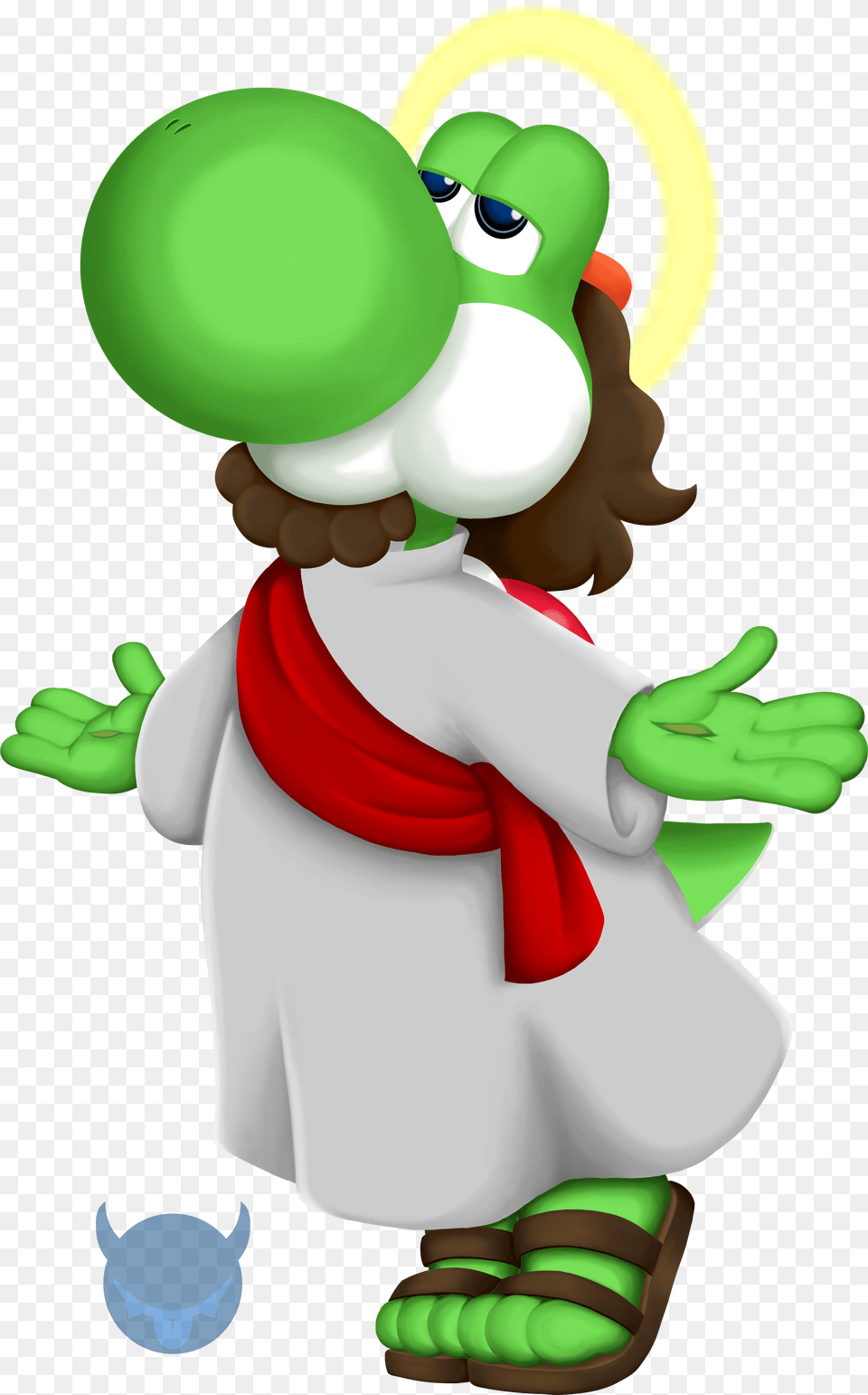 Yoshi Christ Yoshi Jesus, Nature, Outdoors, Snow, Snowman Png