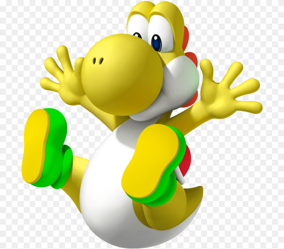 Yoshi Clipart Jumping Yellow Yoshi, Toy Png