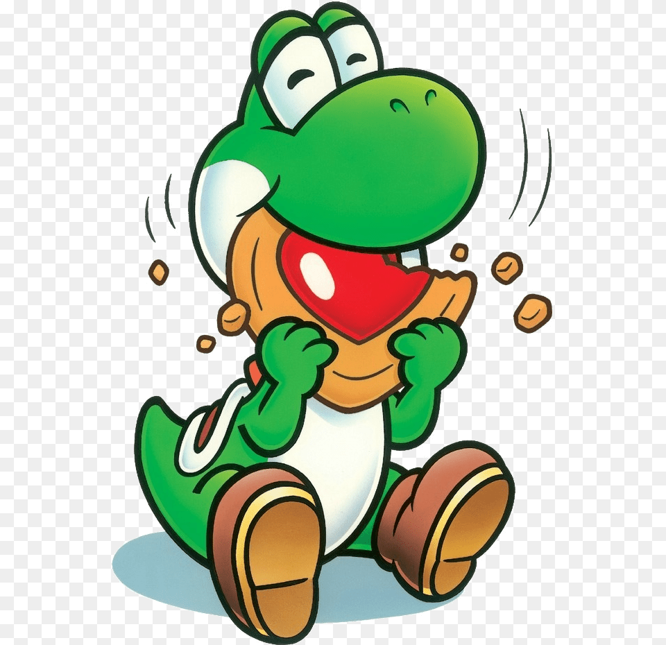 Yoshi Eating Cookie Yoshi Cookie, Game, Super Mario, Cartoon Free Png