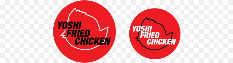 Yoshi Fried Chicken Circle, Logo, Food, Ketchup, Sticker Png Image