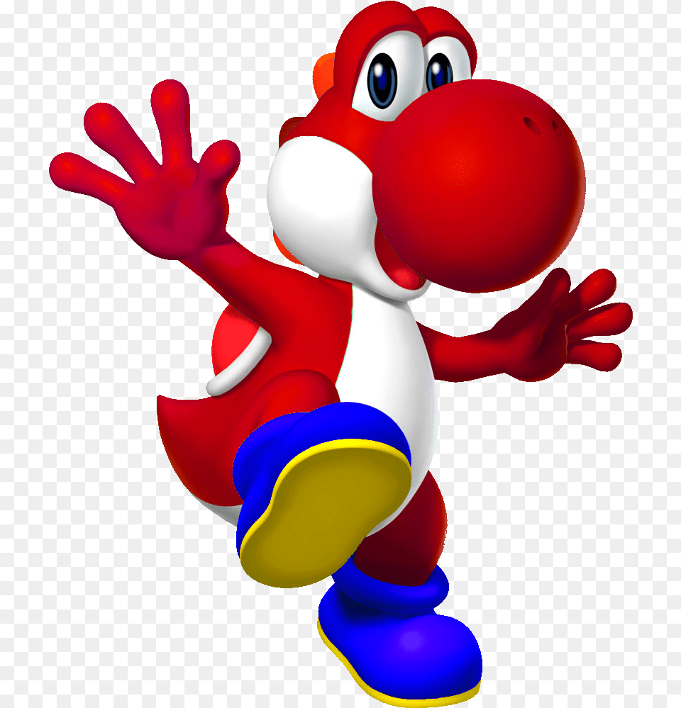 Yoshi Transparent Super Mario Red Yoshi, Toy, Clothing, Glove, Game Png Image