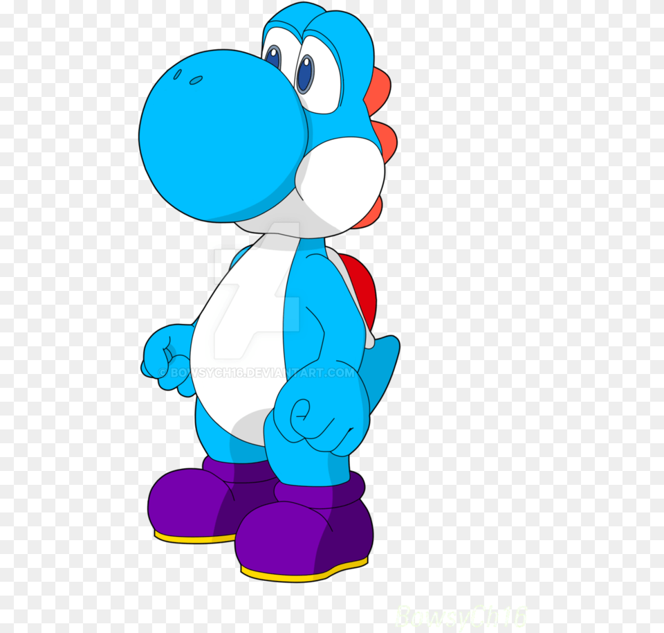 Yoshi Vector Light Blue Mario Series, Baby, Person Free Png Download