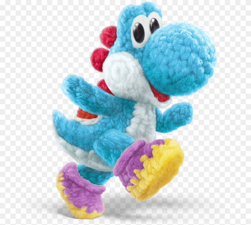 Yoshi Yarn Woolly Yoshi Smash Ultimate, Plush, Toy Png