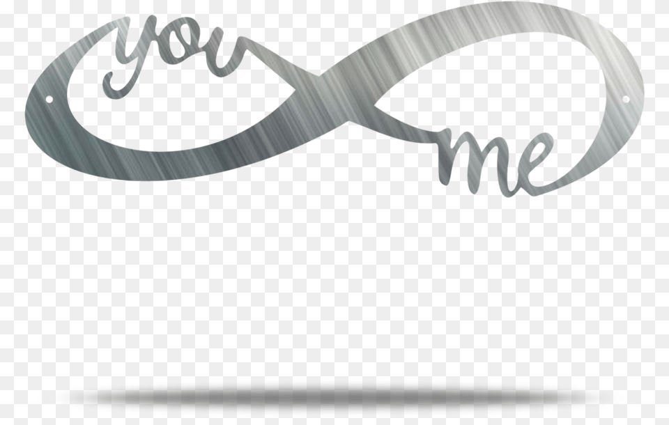 You And Me Infinity Steel Wall Sign Ring, Handwriting, Text, Animal, Fish Png Image