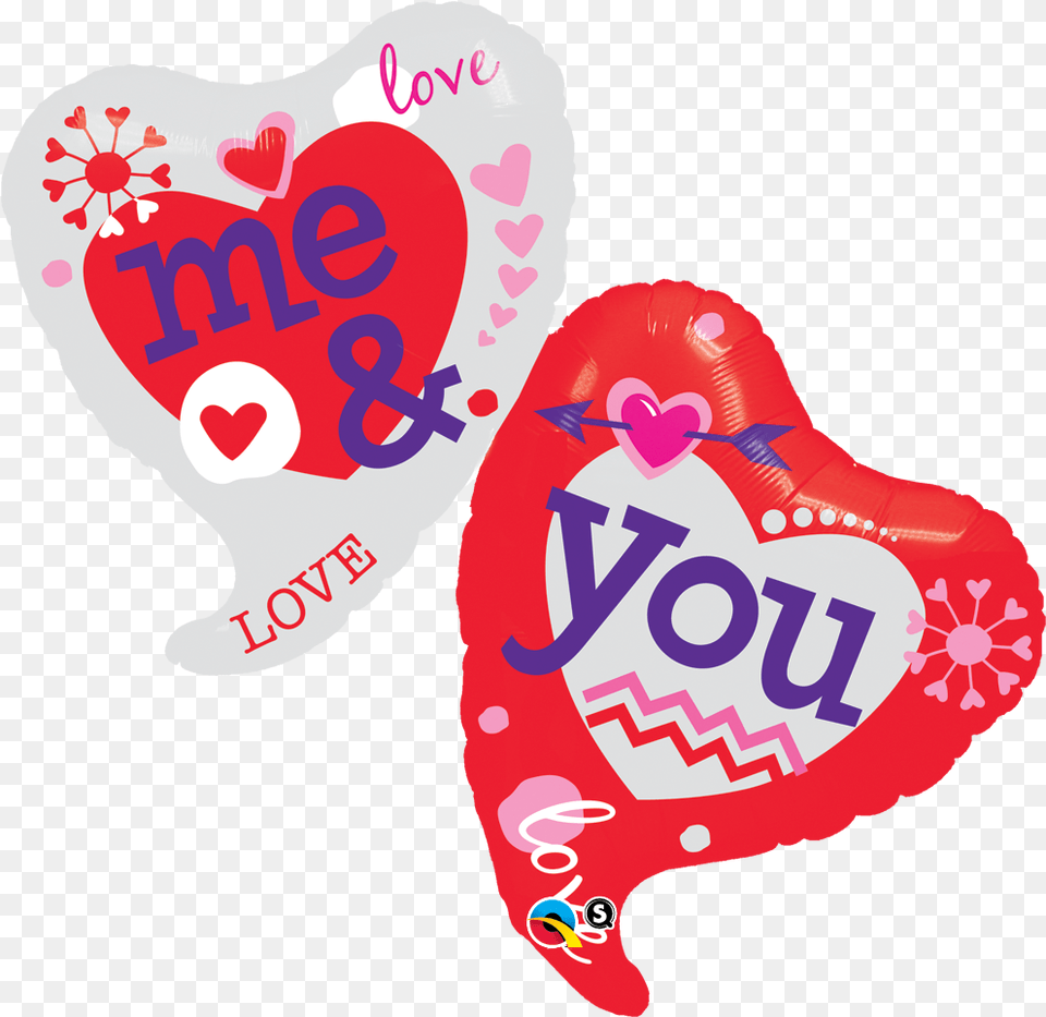 You And Me Supershape 42quot Foil Balloon, Heart Free Transparent Png