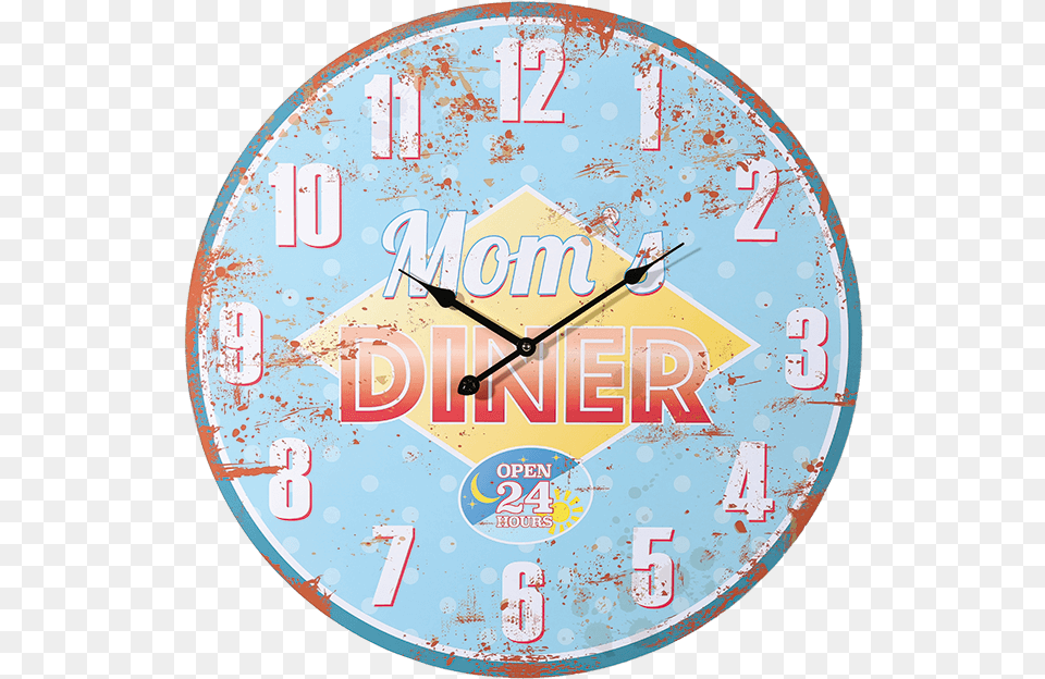 You Are Here Vintage Coconut Vintage Coocnut Mom39s Diner Wall Clock, Wall Clock, Analog Clock Free Transparent Png