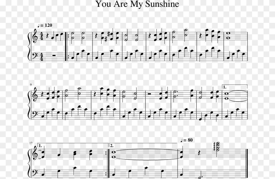 You Are My Sunshine Piano Pdf, Gray Png