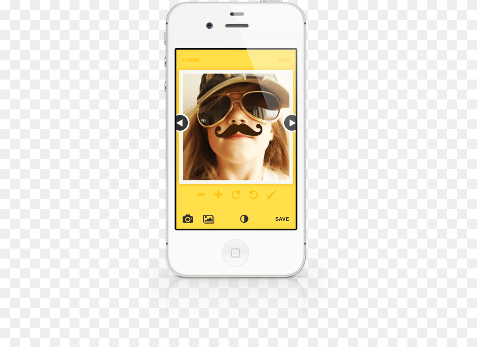 You Can Add A Mustache To Your Photo Mustached For Iphone Iphone, Accessories, Sunglasses, Electronics, Phone Free Transparent Png