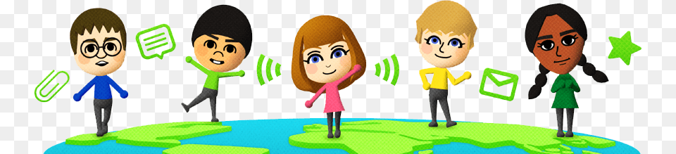 You Can Also Meet Up With Other Mii Characters In Miiverse End Of Miiverse, Electrical Device, Microphone, Baby, Cutlery Png