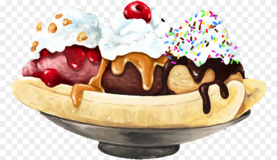 You Can Buy It From Any Nearby Shop Or From Super Markets Banana Ice Cream Split, Sundae, Ice Cream, Food, Dessert Png Image