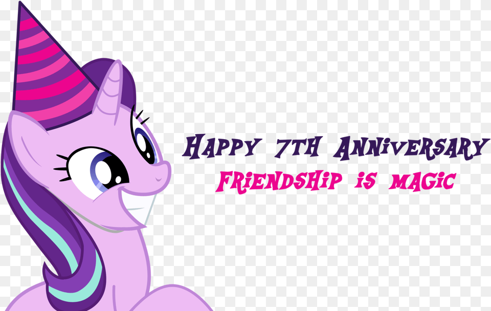 You Can Click Above To Reveal The Just This Once Little Pony 7th Happy Birthday, Clothing, Hat, Purple, Book Free Transparent Png