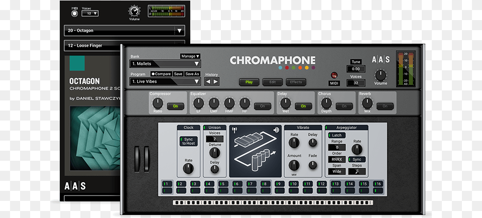 You Can Obviously Play And Edit The Sounds In Chromaphone Applied Acoustics Systems Chromaphone, Electronics, Gas Pump, Machine, Pump Png