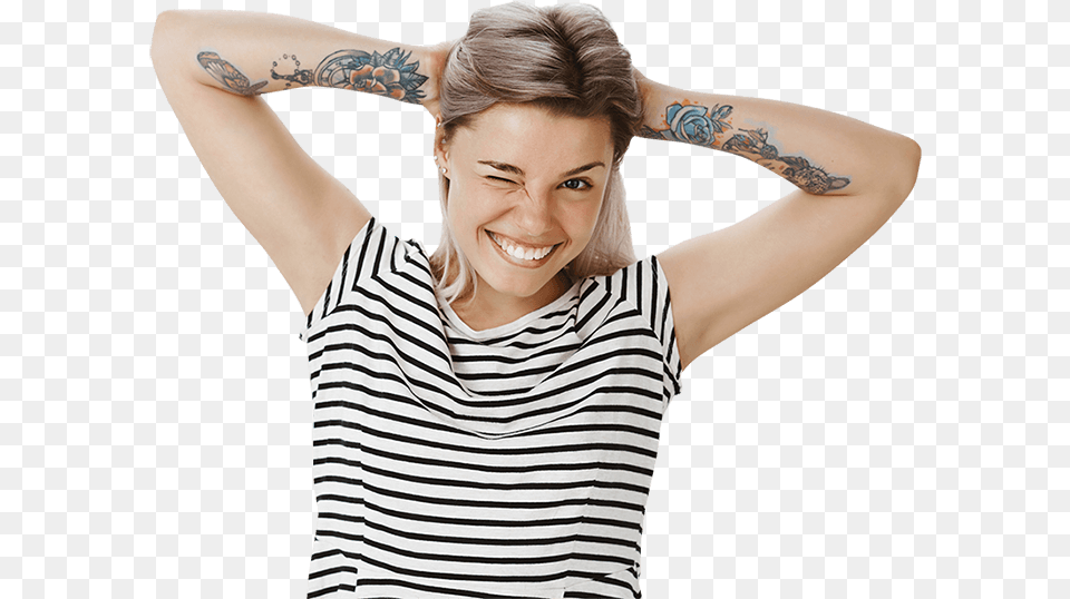 You Changed Girl With Tattoo Photo Shoot, Adult, Skin, Woman, Person Png