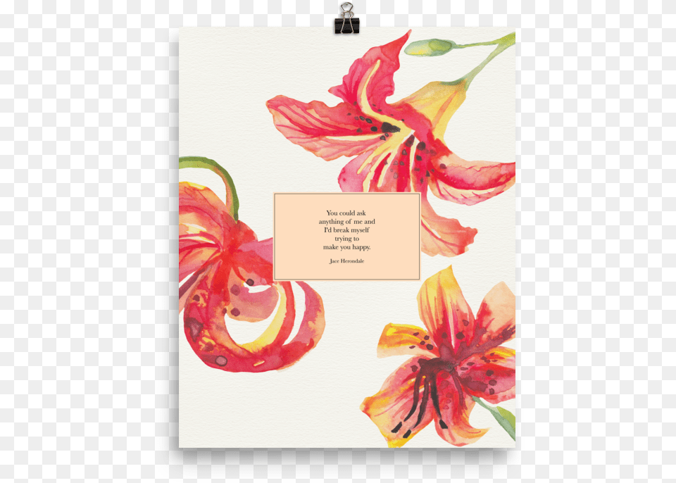 You Could Ask Anything Of Me And I D Break Myself Trying Jace Herondale, Flower, Plant, Petal, Business Card Free Png