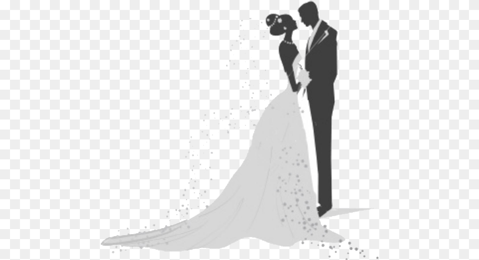You Don39t Have To Be A Bride To Join In The Discussion Bride And Groom Silhouette, Wedding Gown, Clothing, Dress, Fashion Png Image