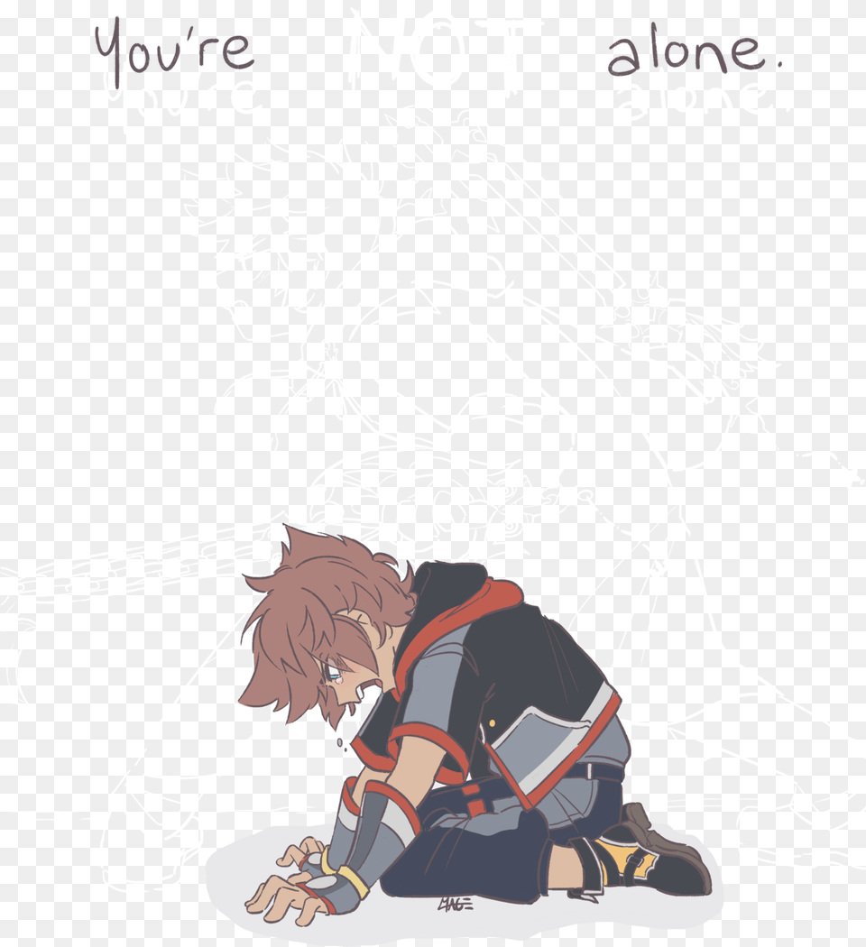 You Kh3 Sora Art Transparent, Book, Comics, Publication, Person Free Png Download