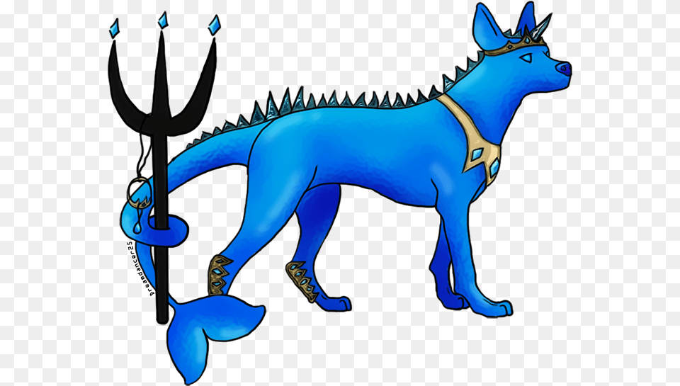 You Rescued Poseidon The Greek God Of Water And Ocean Dog Catches Something, Animal, Dinosaur, Reptile, Mammal Png