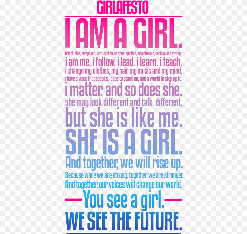 You See A Girl We See The Future, Advertisement, Poster Free Transparent Png