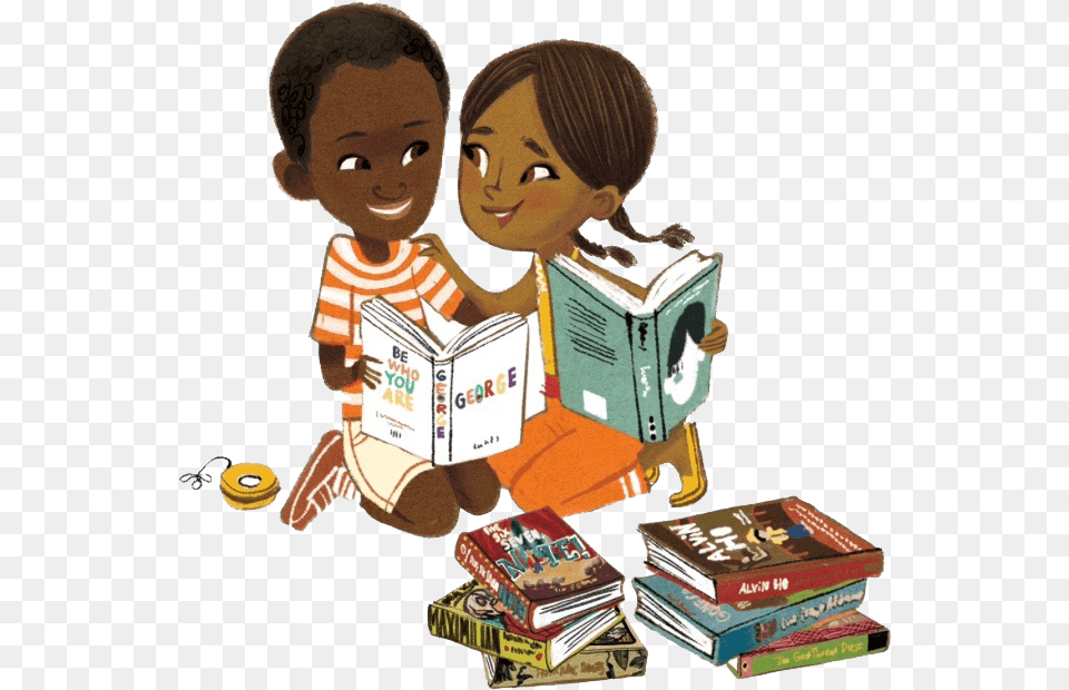 You See Books And Reading Matter To Us Cartoon, Book, Comics, Person, Publication Png