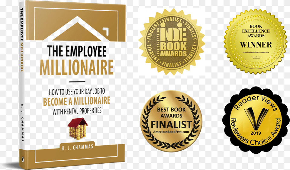 You Win The Award For Best Employee Emblem, Advertisement, Poster, Gold, Book Free Png Download