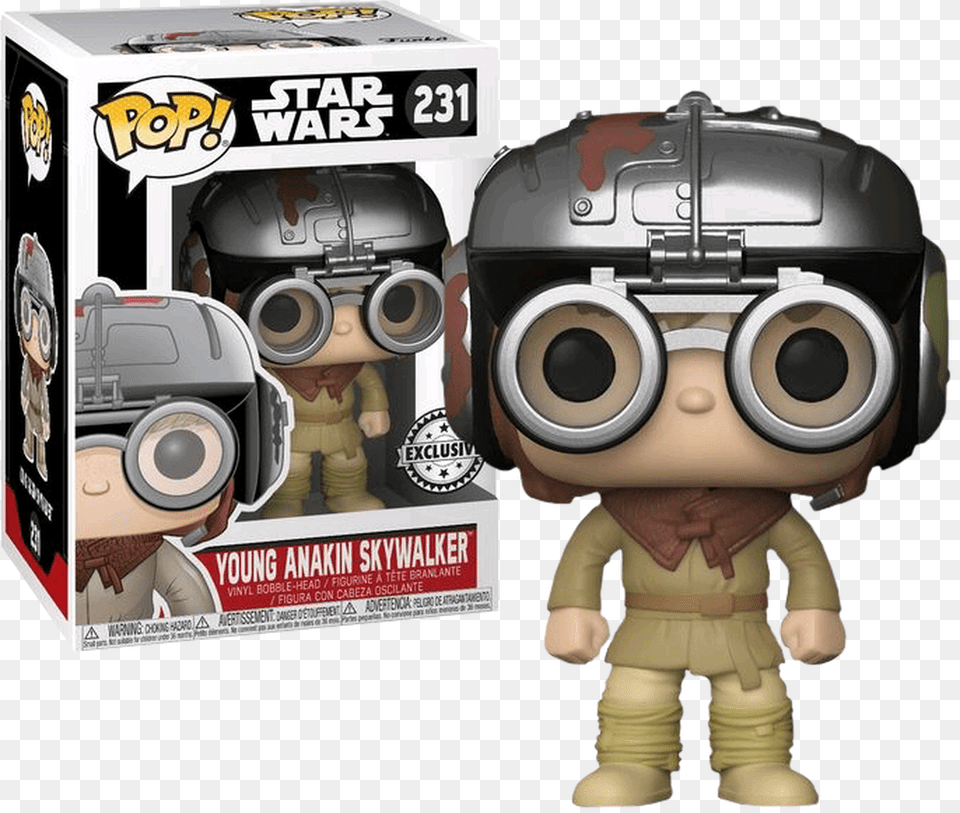 Young Anakin Skywalker In Podracer Outfit Pop Vinyl Count Dooku Funko Pop, Toy, Baby, Person, Adult Free Transparent Png