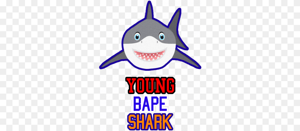 Young Bape Shark Tees, Advertisement, Poster, Animal, Sea Life Png