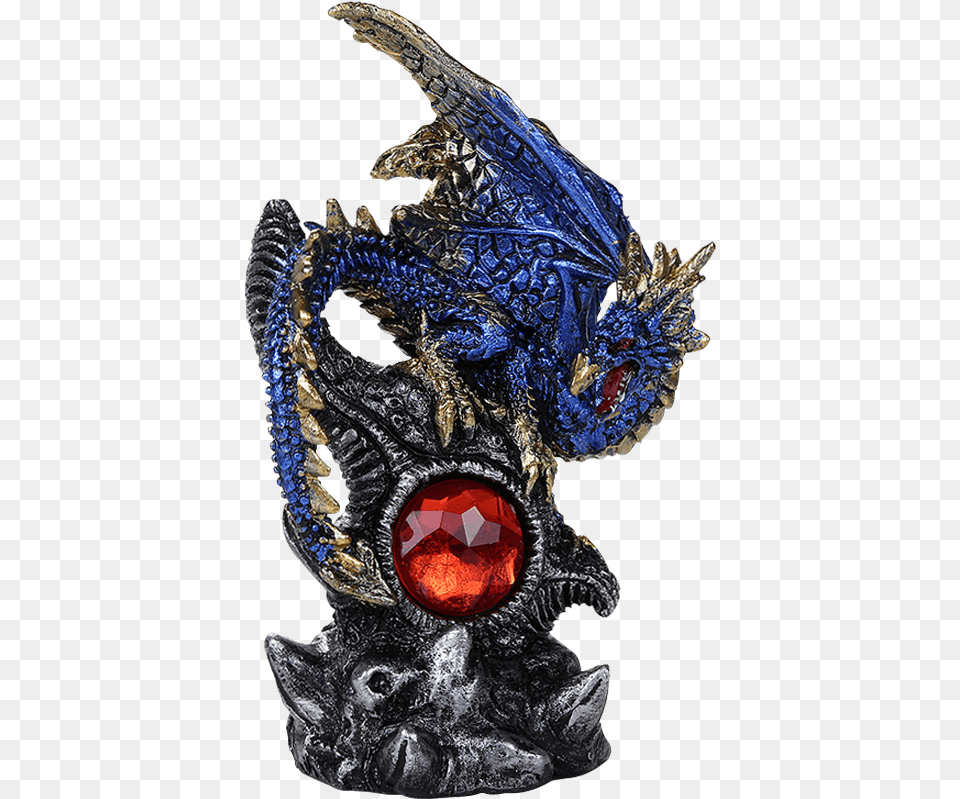 Young Blue Dragon Gem Protector Statue Gemstone, Accessories, Animal, Lizard, Reptile Free Transparent Png