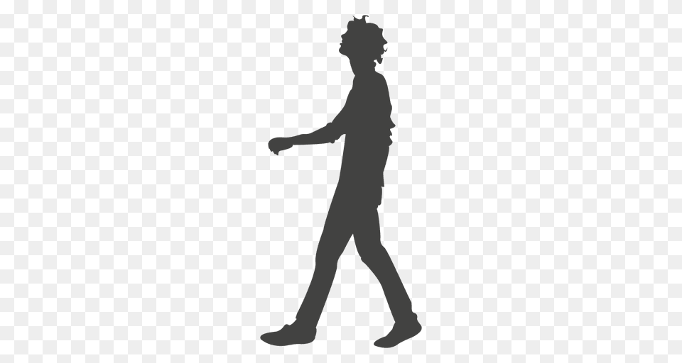 Young Boy Walking Silhouette, Person, Green, Head Png