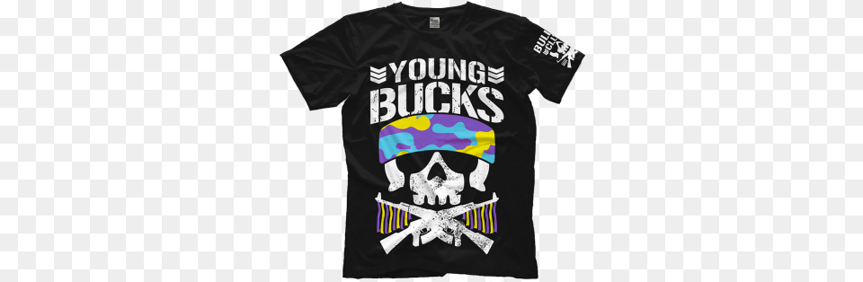 Young Bucks Bullet Club T Shirt Young Bucks Shirt, Clothing, T-shirt Png Image