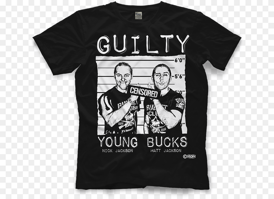 Young Bucks Guilty Censored Adam Lambert Queen T Shirt, Clothing, T-shirt, Adult, Male Png