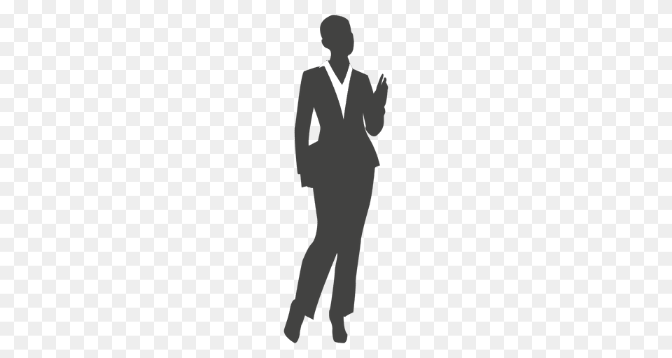 Young Businesswoman Silhouette, Clothing, Suit, Formal Wear, Adult Free Transparent Png