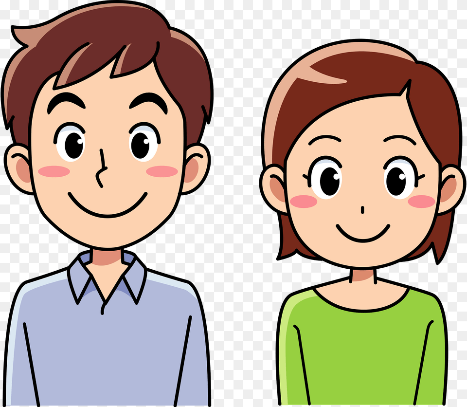 Young Couple Clipart, Book, Comics, Publication, Baby Free Png Download