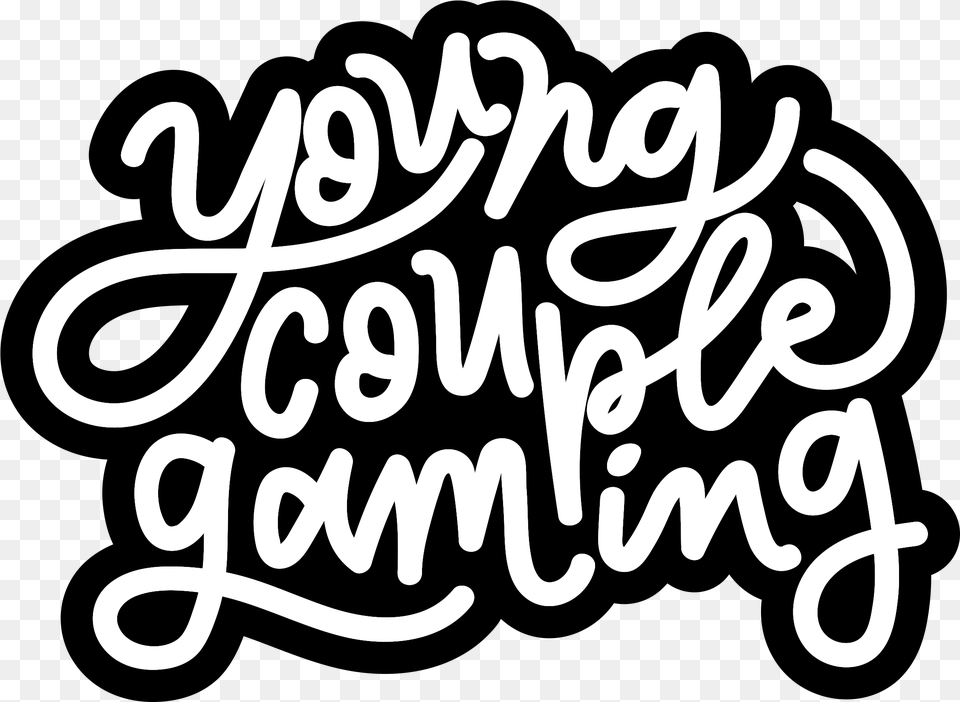 Young Couple Gaming Logo, Calligraphy, Handwriting, Text, Dynamite Png