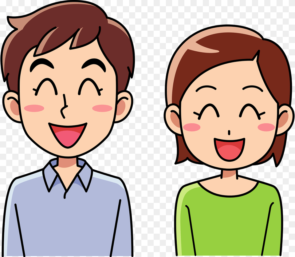 Young Couple Is Smiling Clipart, Adult, Baby, Person, Man Free Png Download