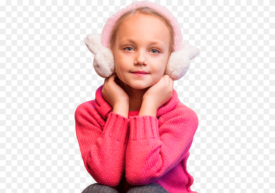 Young Cute Girl Wearing Warm Clothes Image Child Cute Girls, Hat, Portrait, Clothing, Face Free Png Download